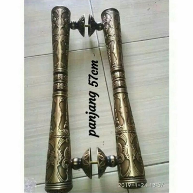 Handle Pintu Rumah Kuningan Tarikan Pintu Gada Baut Tembus