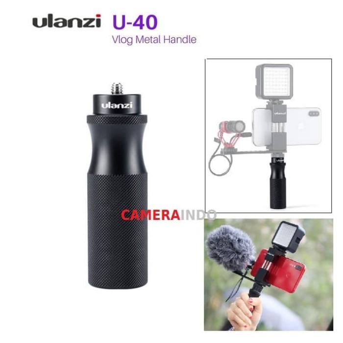 Ulanzi U-40 Metal Vlogging Handle Hand Grip for Smartphone Camera Murah Berkualitas
