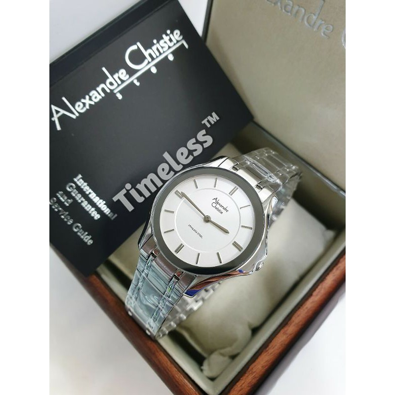 Jam tangan wanita alexandre christie ac 8605 LH Silver