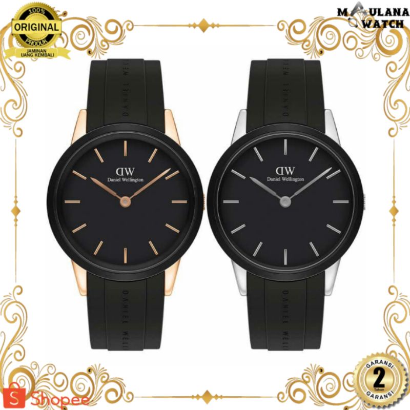 JAM TANGAN PRIA WANITA | RANTAI | KULIT | KARET | MURAH | PRIA DW ICONIC MOTION RUBBER STRAP