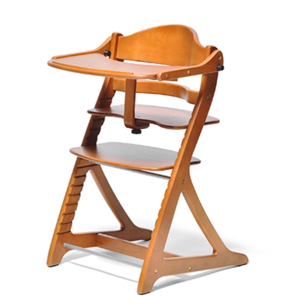 Yamatoya - SukuSuku Plus Table High Chair LIGHT BROWN