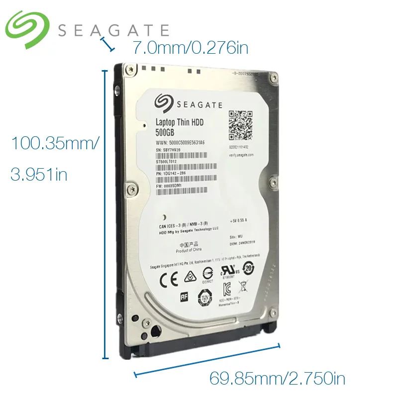 Harddisk SEAGATE 500GB LAPTOP THIN Hardisk 500 GB 2.5 inch