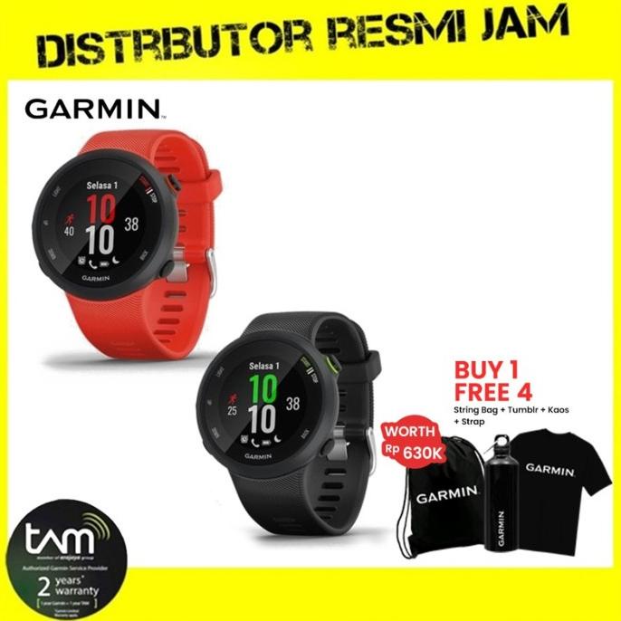 JAM TANGAN GARMIN FORERUNNER 45 GARANSI RESMI TAM 2tahun forerunner45