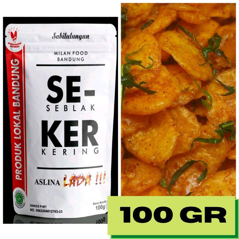 

Milan Food Bandung - Seblak Kering Seker Duarr!! 100 & 180 gr