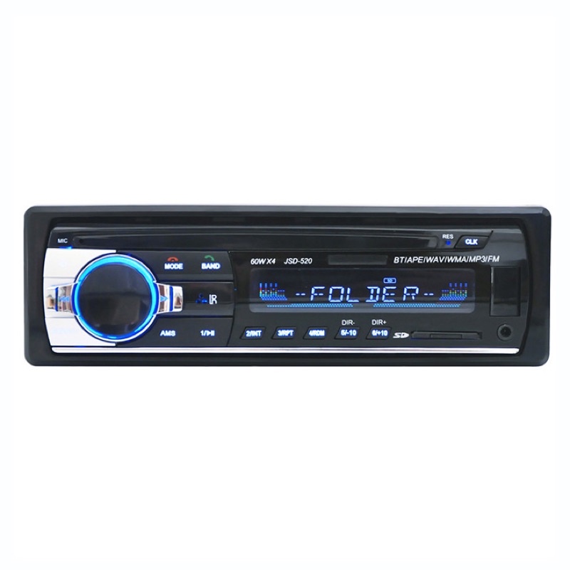 Taffware Tape Audio Mobil Multifungsi Bluetooth MP3 FM Radio - JSD-520 - Black