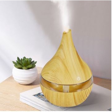 Humidifier Diffuser Aromaterapi Essential Oil Aromatherapy Disfuser Ultrasonic Pelembab Udara Pengharum Ruangan-Kerucut Kayu