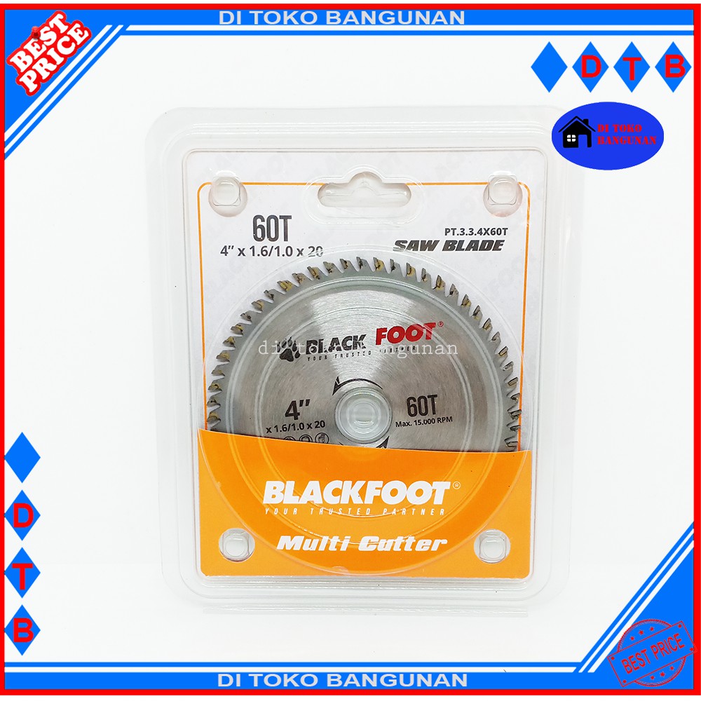 Mata Pisau Gerinda Blackfoot 4&quot; Inch 60T