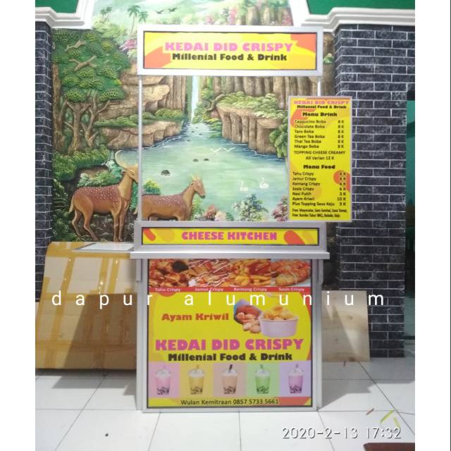 

Gerobak Lipat Portable / Booth Murah / Booth Portable (Tanpa Atap Polos)