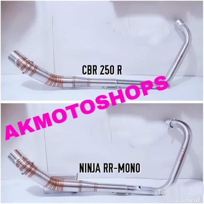 Hot Sale Leheran Knalpot/Header Knalpot Stenlis Ninja Rr Mono/ Cbr250 Thailand Promo
