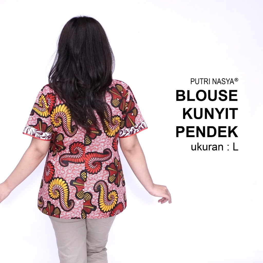 Atasan Batik Jumbo Blouse Big Size Wanita Lengkap S-M-L-XL-2L-3L-4L-5L-6L-7L Model Blus Jumbo Seragam Batik / Atasan Batik Big Size Kantor Kerja / Blus Batik Super Big LD 140 Bahan Katun / Pakaian Kekinian Model Terbaru / Baju Batik Formal Wanita