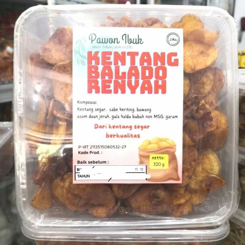 

kentang balado renyah toples