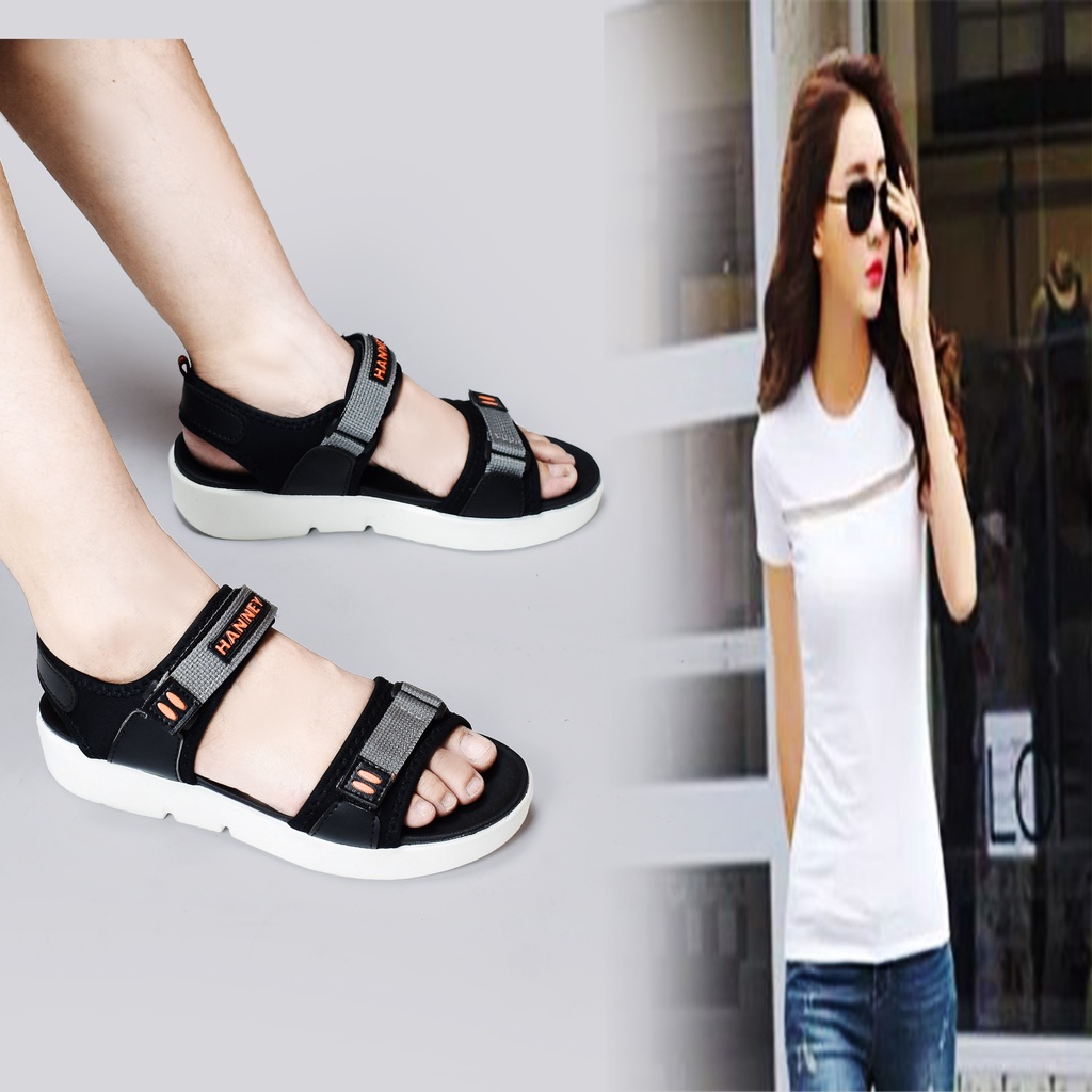 hanney sandal wanita korea sendal gunung wedges terbaru anti slip kretek