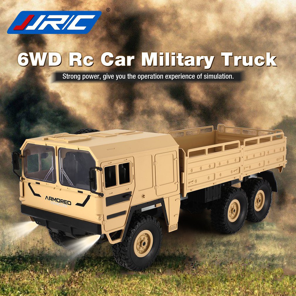 Promo RC Military Truck JJRC Q-64 Q64 Truk Perang 1/16 Off Road 6WD RTR