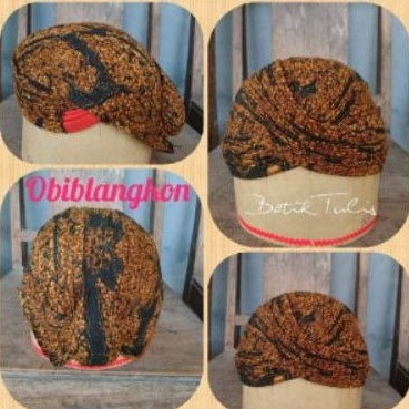 Blangkon Alusan Mataram Batik Tulis Jogja Asli