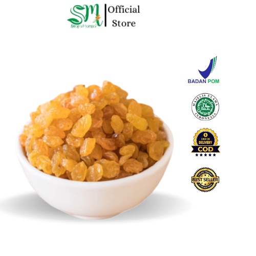 

Kismis Anggur Golden Raisin / Kismis Asam Manis Raisin Star untuk Oleh Oleh Haji dan Umroh