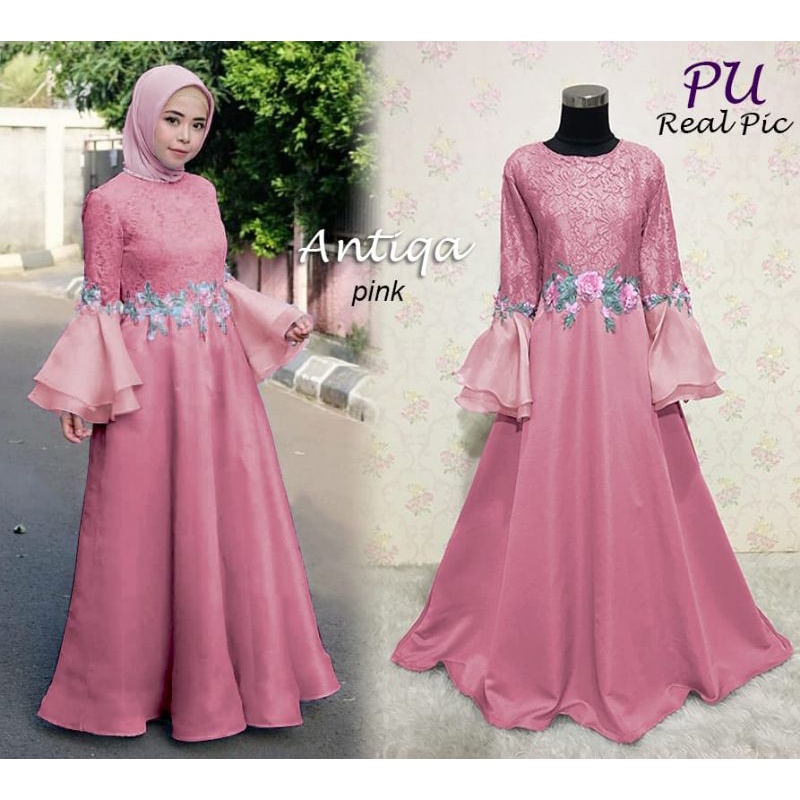 Gamis Pesta Premium Antiqa Gamis Pesta Muslimah Mewah