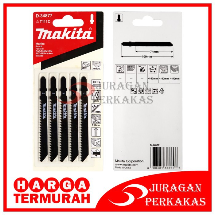 MAKITA MATA JIGSAW T111C MESIN GERGAJI KAYU TRIPLEK WOOD JIG SAW BLADE