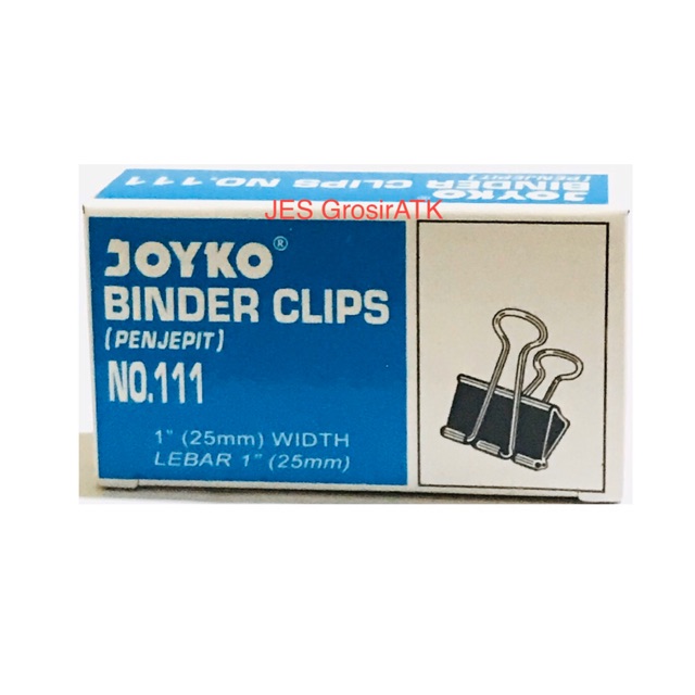 

Binder Clip Joyko No. 111 / Penjepit Kertas [Lusin]
