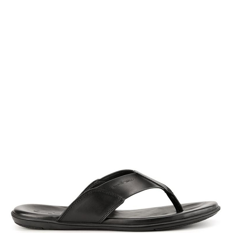 Sandal Casual Pria Andrew Shoes Frey Black