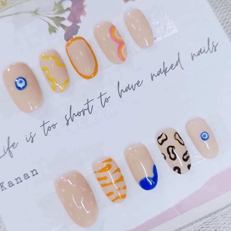 artsy Yu-NaBi - extension look alike rosegold.nail