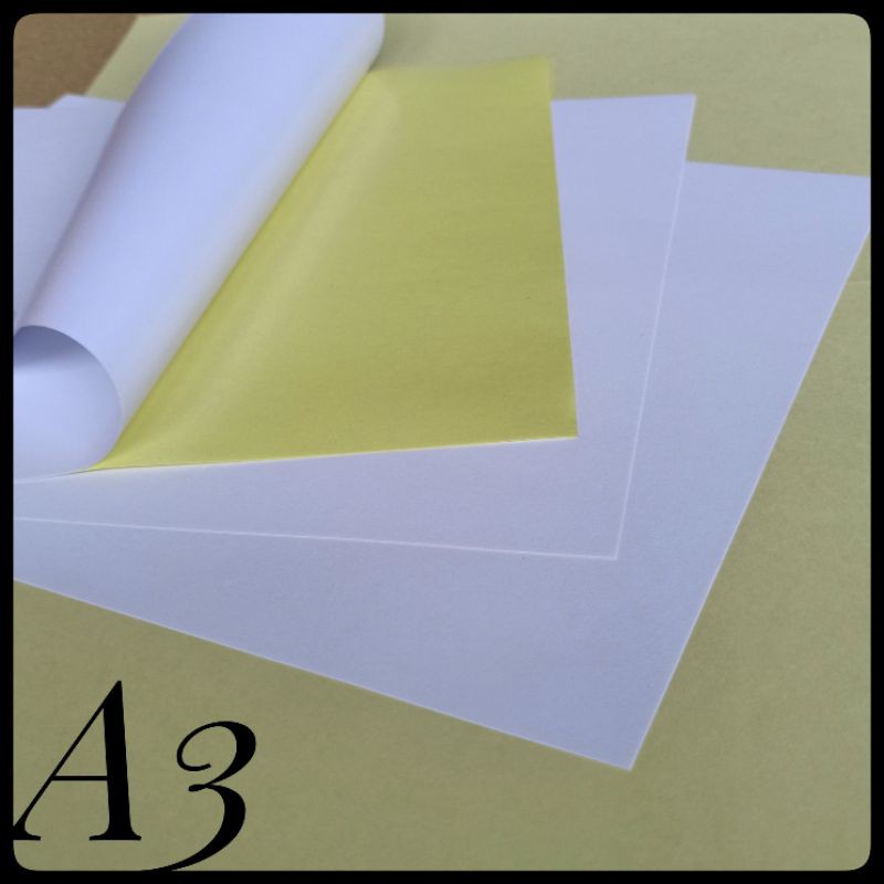

RB ( 50 Lembar ) Stiker HVS / Doff Ukuran A3 / 29,7 cm X 42 cm