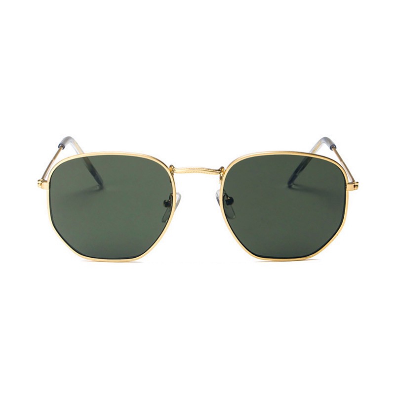 （YUZHU）COD Klasik vintage Square Sunglasses Wanita / pria UV Perlindungan Bingkai Kacamata Gaya Barat