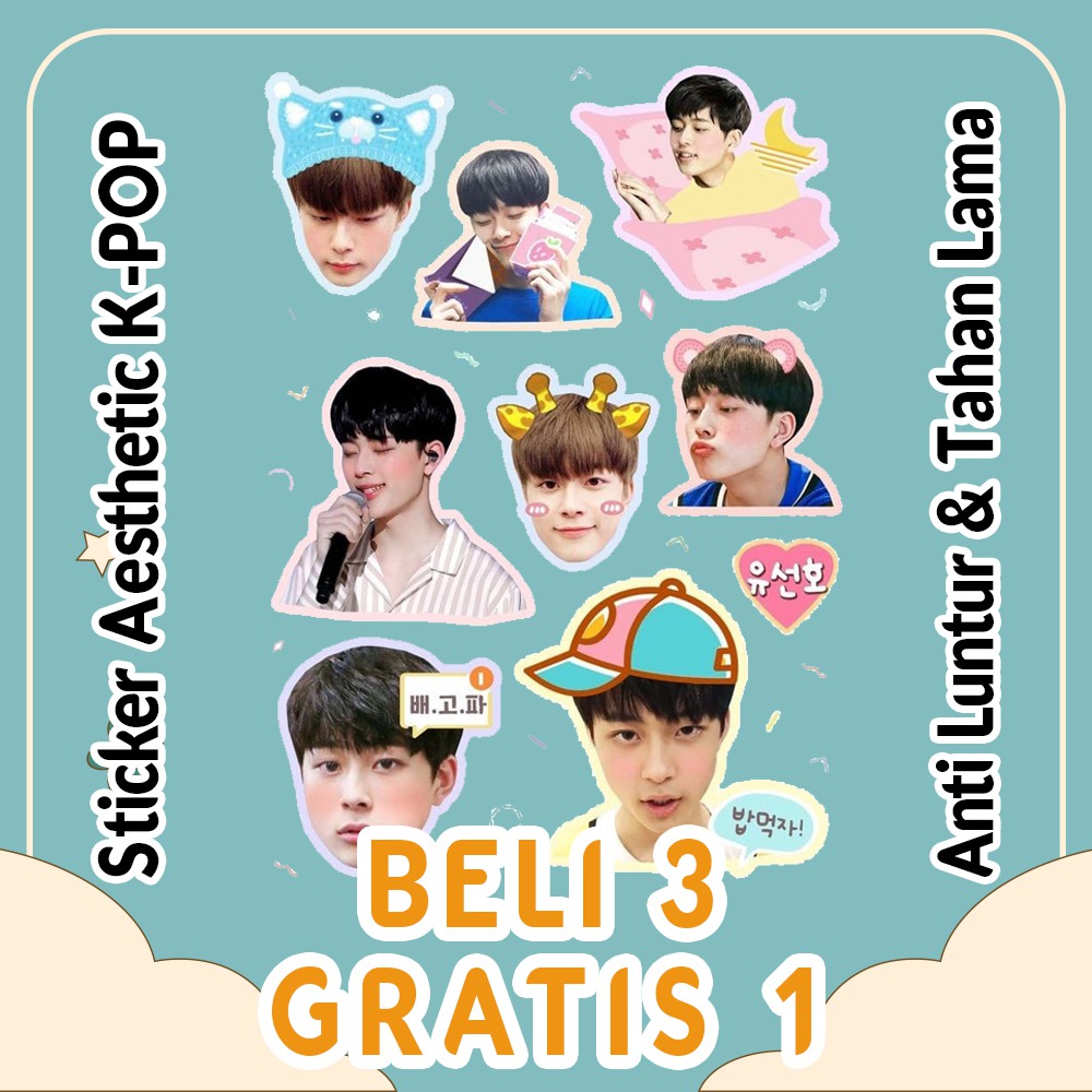 

Sticker Aesthetic Kpop Series D Ukuran 21x15 cm / Stiker Tumbler / Stiker Laptop / Stiker Buku