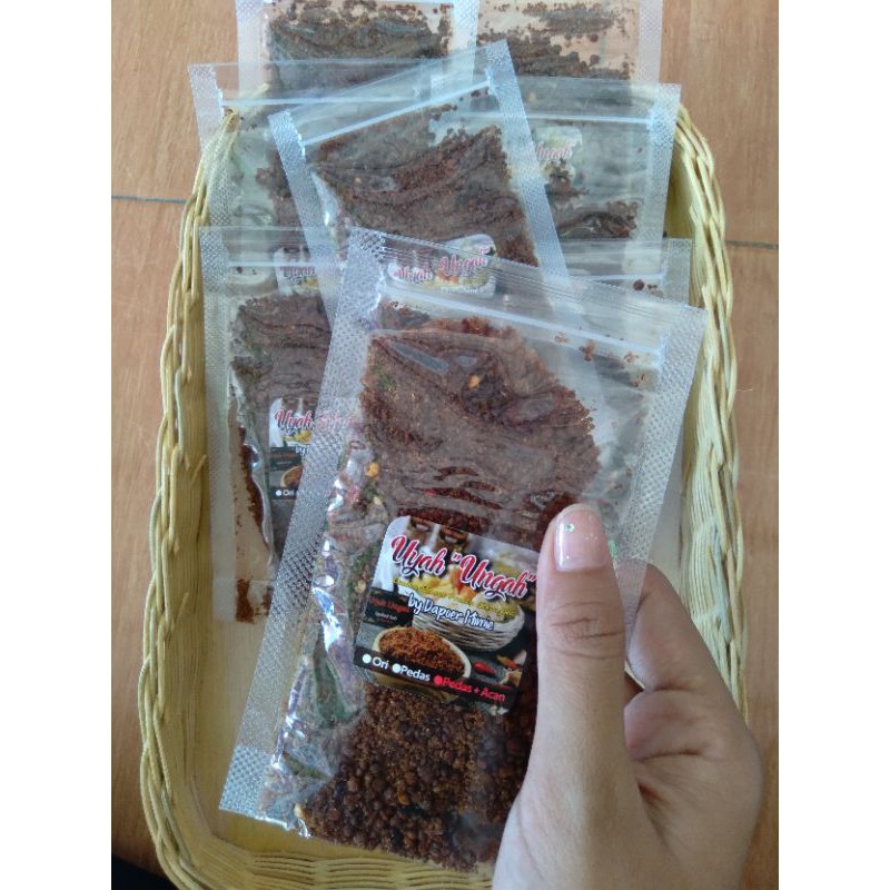 Uyah ungah (uyah rujak) pedas acan / uyah pencok khas banjar