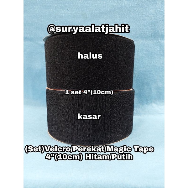 Velcro Perekat Set 4in/10cm/100m Hitam/Putih =rp.150.0000/1set