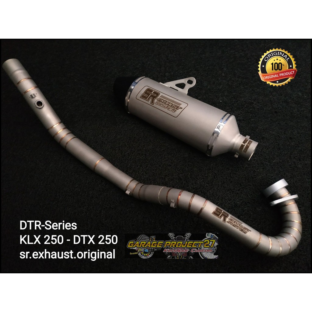 KNALPOT KLX250 - DTX 250  ORIGINAL PRODUCK SR EXHAUST - TRC-Series