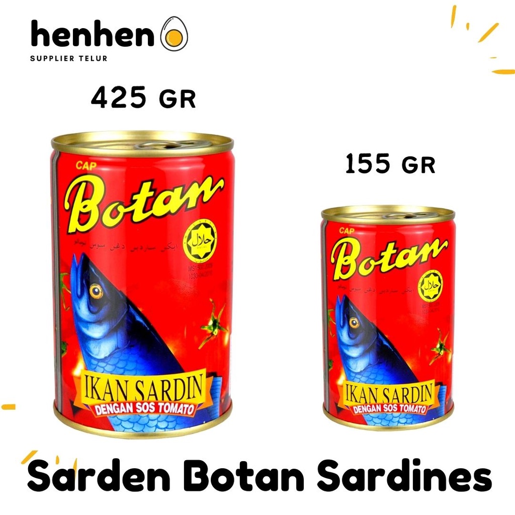 

BOTAN SARDINES PREMIUM 155 GRAM / 425 GRAM HENHEN