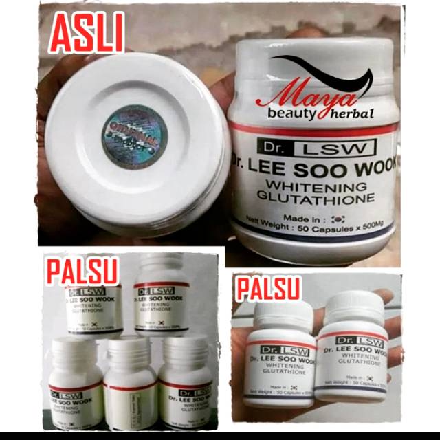 Obat pemutih dr. Lsw asli isi 50 kapsul