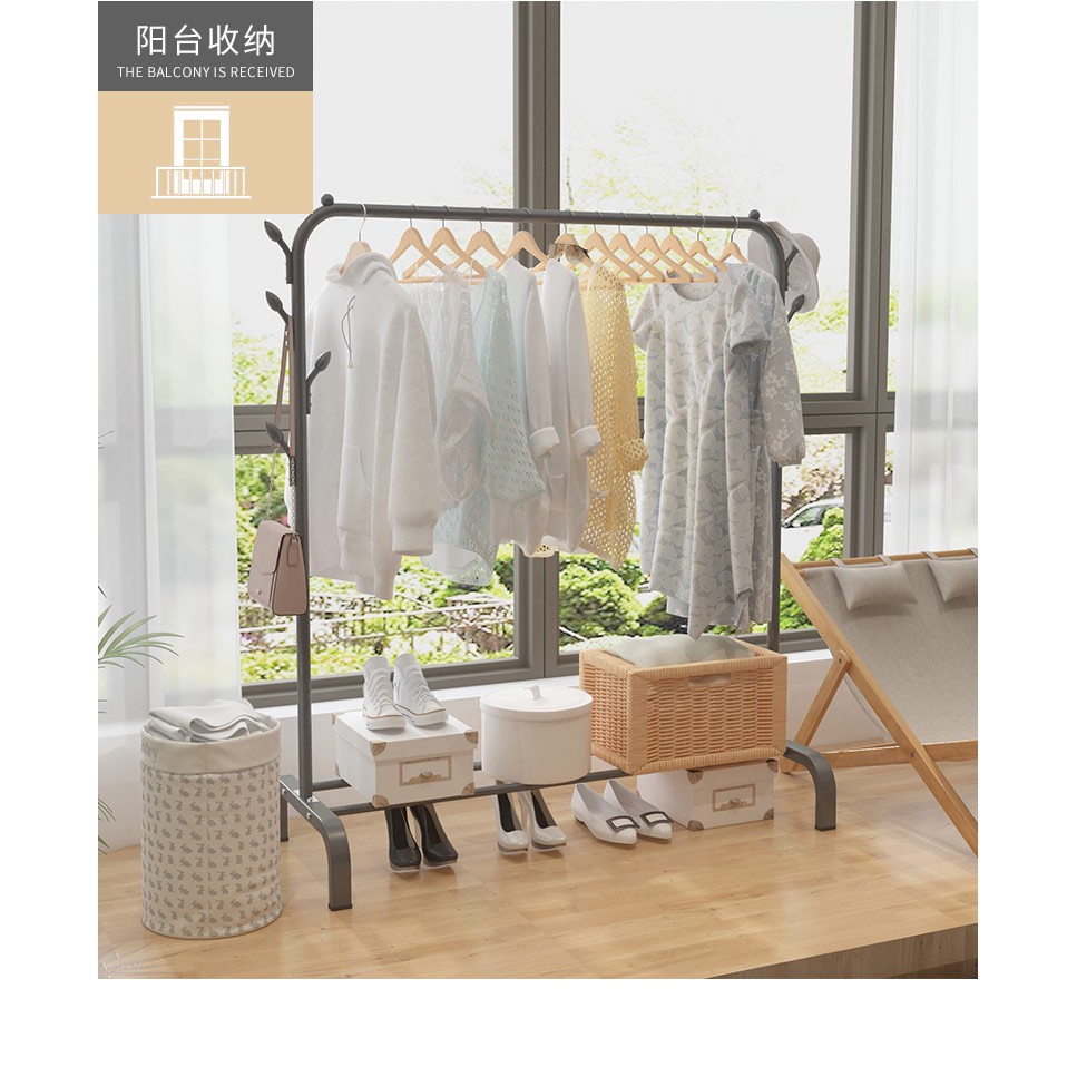 Rak Baju Gantungan Baju Besi Stand Hanger Display Butik Bazar Jemuran Pakaian GHR006