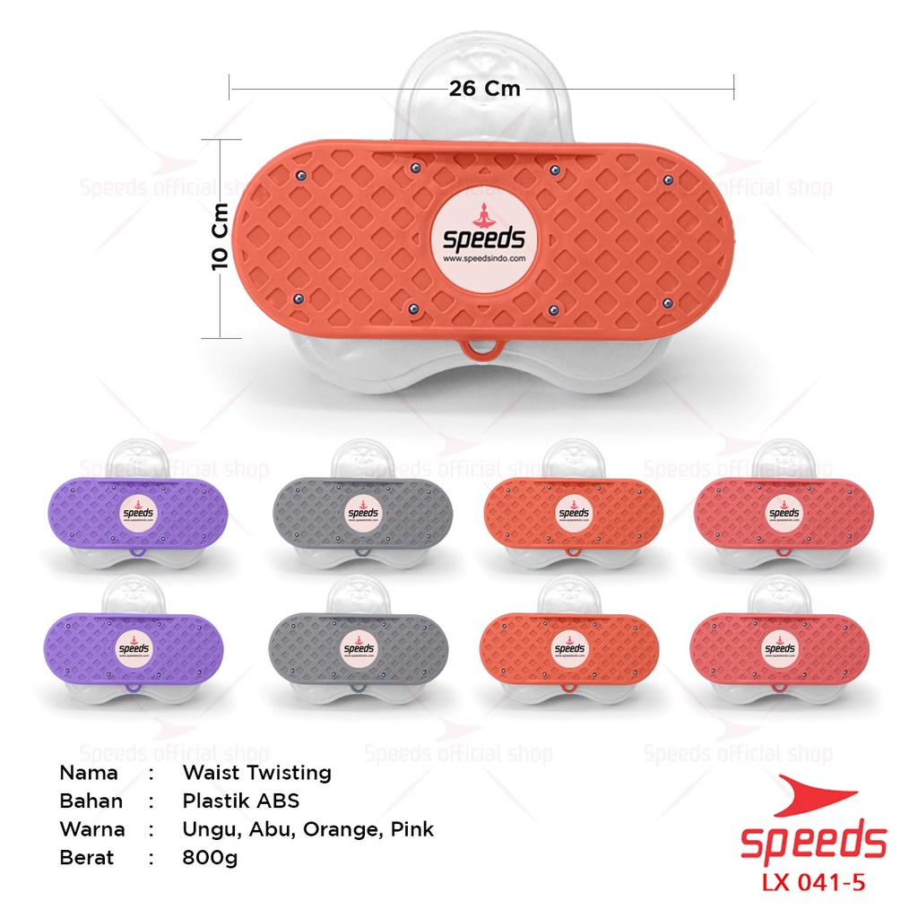 SPEEDS Waist Twisting Kaki Terpisah Alat Olahraga Fitness Rumah Pengecil Perut Paha Pelangsing Magnetic Trimmer 041-5-1