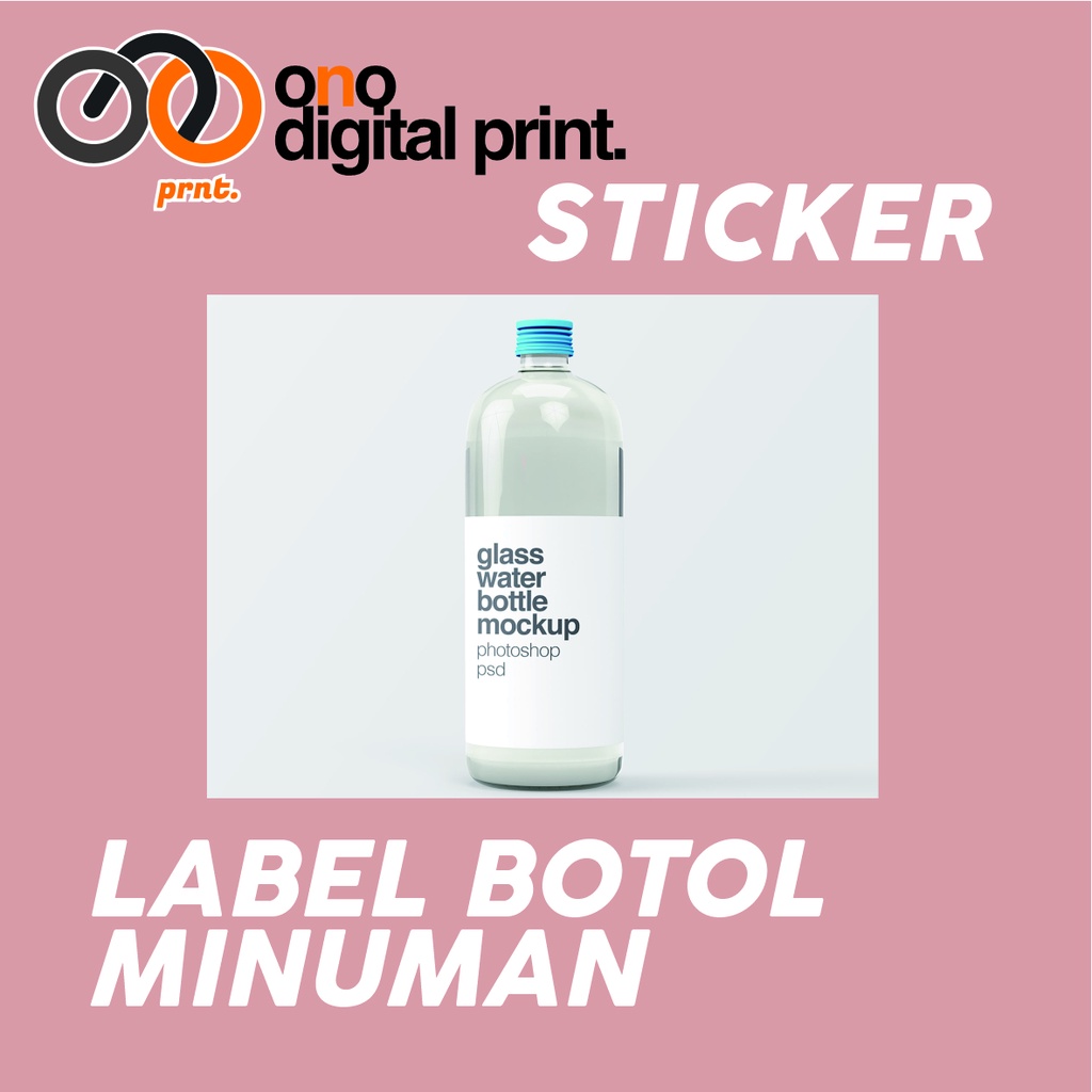 Jual Cetak Sticker Label Botol Minuman Shopee Indonesia 0693