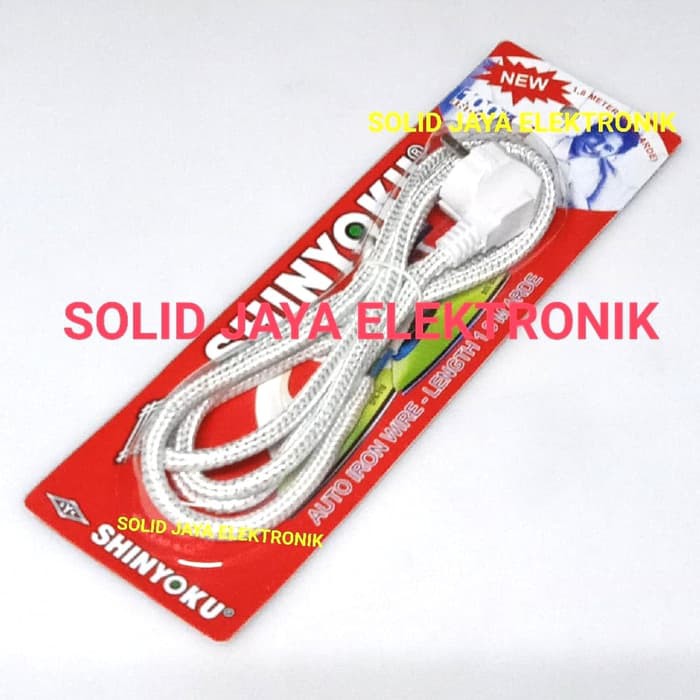 KABEL STRIKA 3P STERIKA 3KABEL BESAR GOSOKAN IRON WIRE SHINYOKU ASLI 3 PIN 1.8M SNI