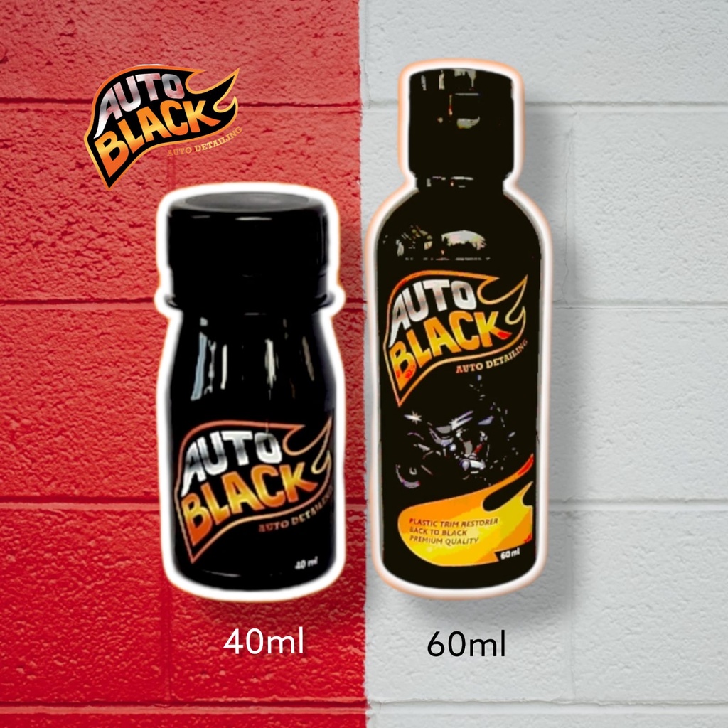 AUTOBLACK Penghitam Body Motor Mobil / Trim Restorer Back To Black Permanen 60ml