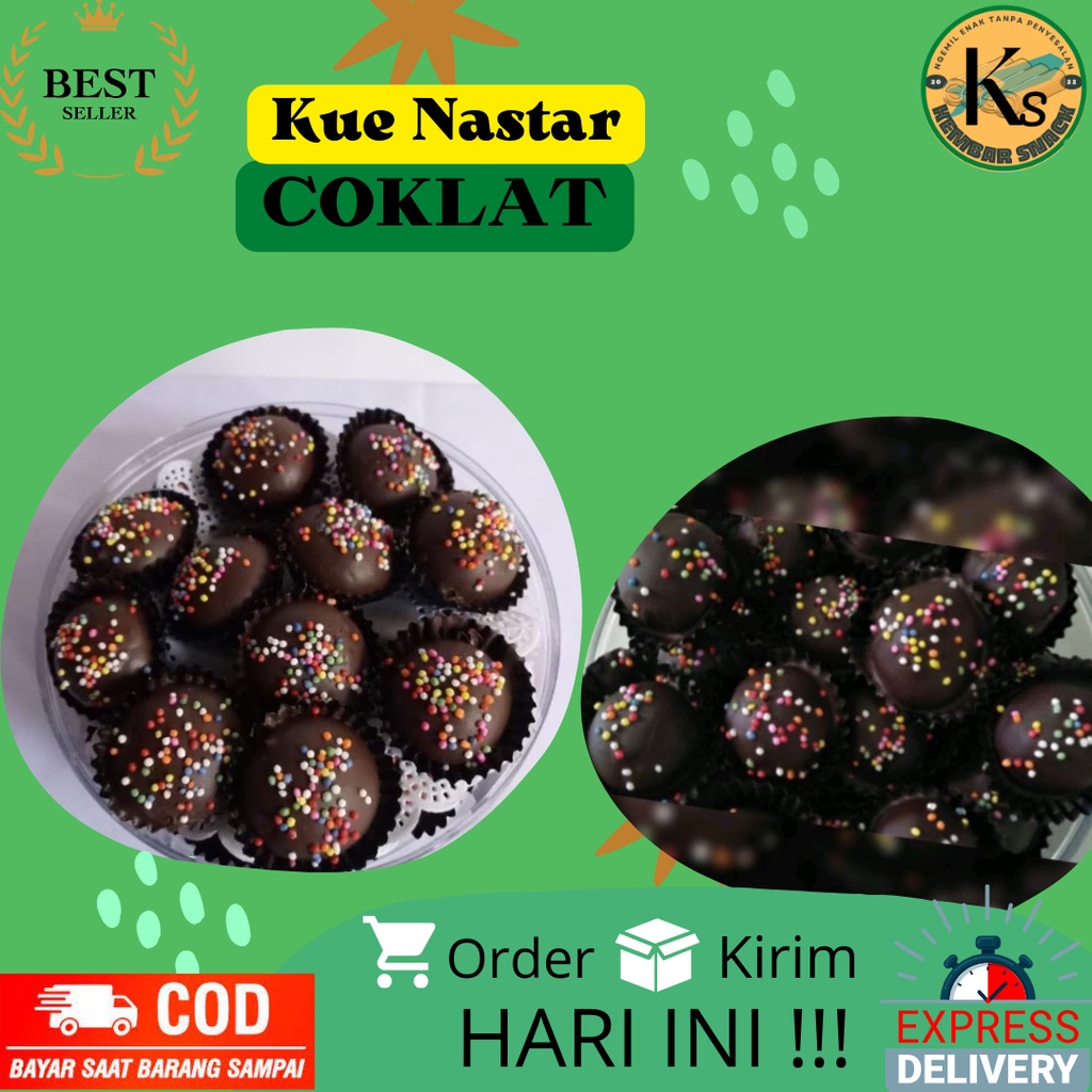 

Kue Coklat Springkle Kuker Lebaran Nastar toping Coklat 400gr
