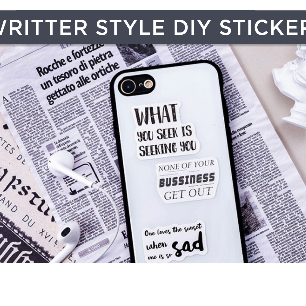 

Typewritter Style DIY Sticker Pack