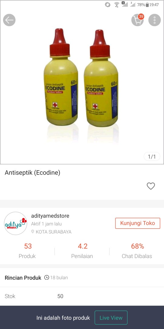 Antiseptik (ecodine)