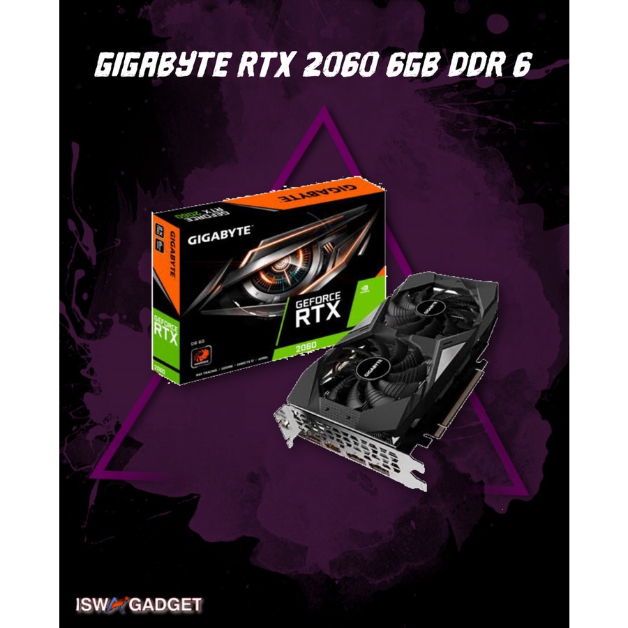 VGA CARD Gigabyte GeForce RTX™ 2060 D6 6G GV-N2060D6-6GD
