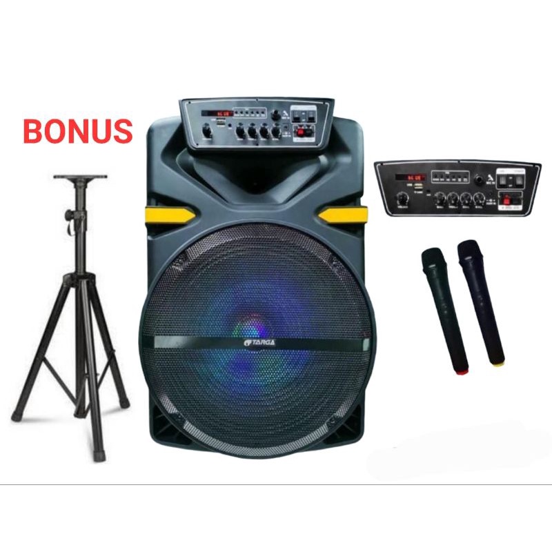 SPEAKER PORTABLE 15 INCH TARGA BONUS STENDING