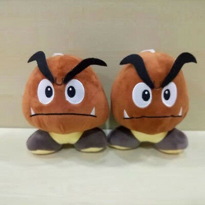 6'' Super Mario Bros.Sad Goomba Stuffed Plush Doll Toy Cute Gift Hot Doll