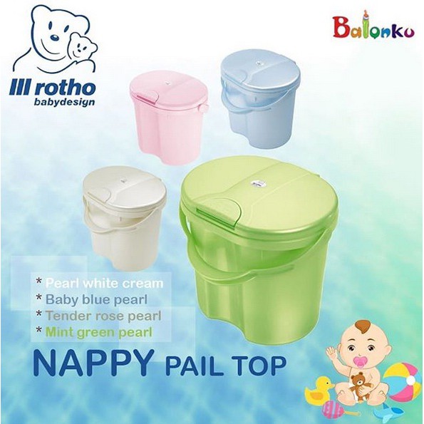 Jual Rotho Nappy Pail Wadah untuk membuang diaper sikecil Shopee Indonesia