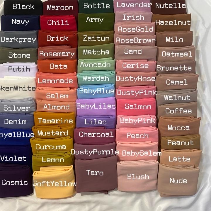 8.8 TERLARIS SEGI EMPAT CERUTY SYARI JUMBO 140x140 | Bella Square Ceruti babydoll syar’i ♥