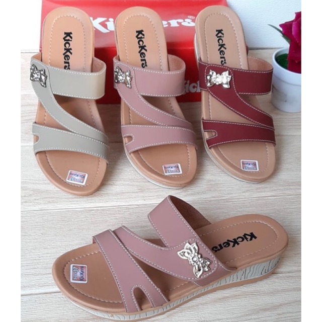 WEDGES SANDAL  WANITA  KICKERS MURAH  KODE MB3 ko Shopee  