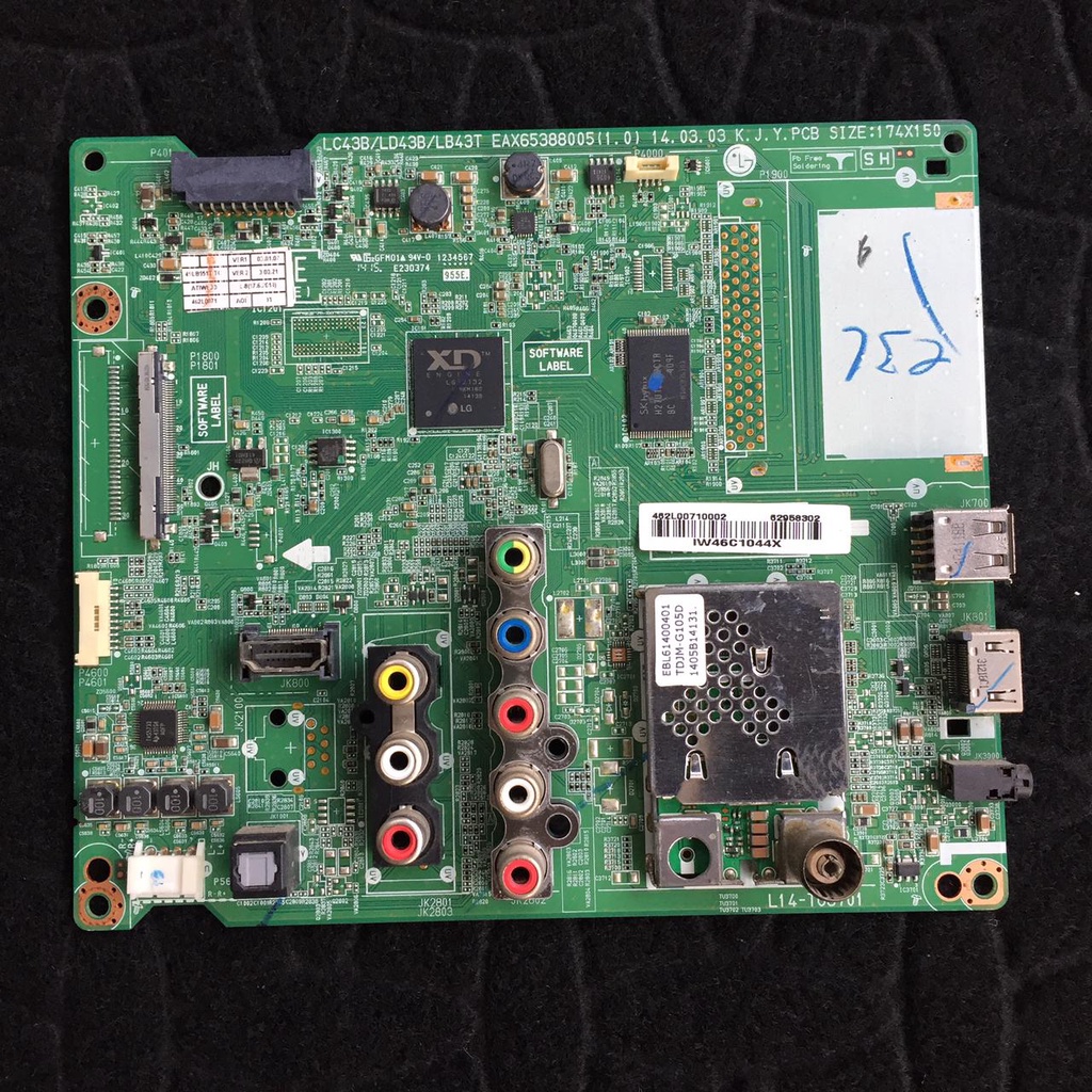 MB - MAINBOARD - MESIN TV LG 49LB551T - 49 LB 551 - 49 LB - 49LB - 49 - T