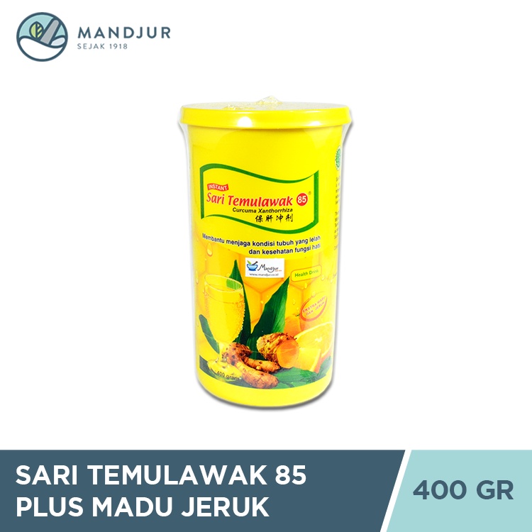 

Sari Temulawak 85 Instan Plus Madu Jeruk Toples 400 gr