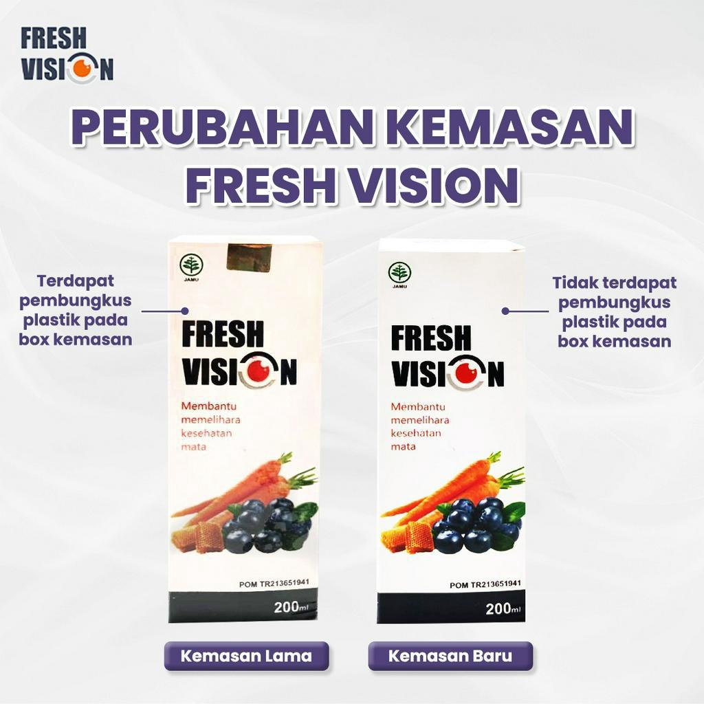 Paket Mata Sehat 2 Botol Fresh Vision || Fres Pres Fision Pision Multivitamin Ampuh Atasi Masalah Mata Cegah Mata Merah Kurangi Minus Pencegah Katarak Tajamkan Penglihatan Nutrisi Mata Isi 200ml