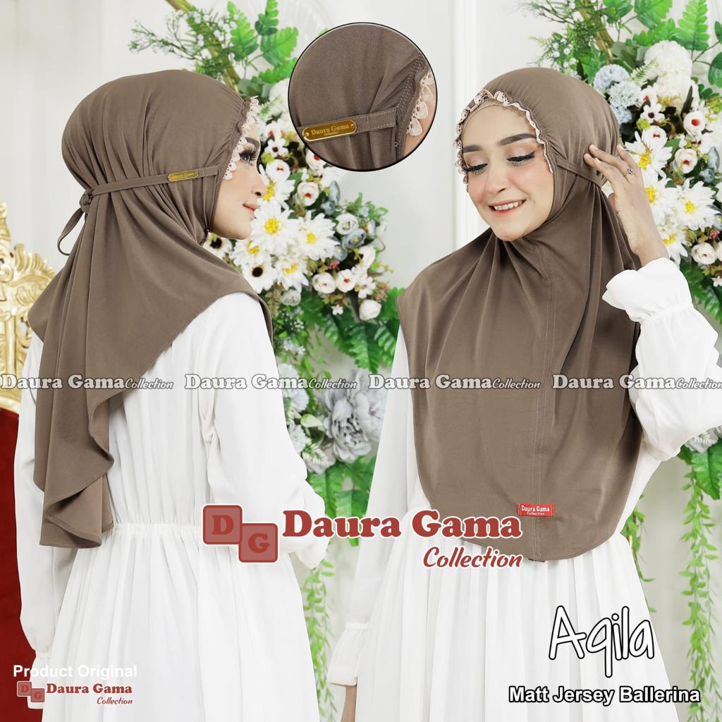 HIJAB AQILA ORIGINAL DAURAGAMA || BERGO AQILA || HIJAB INSTAN AQILA RENDA ORI BY DAURAGAM BEST SELLER || HIJAB BERGO AQILA JERSY RENDA  TERLARIS